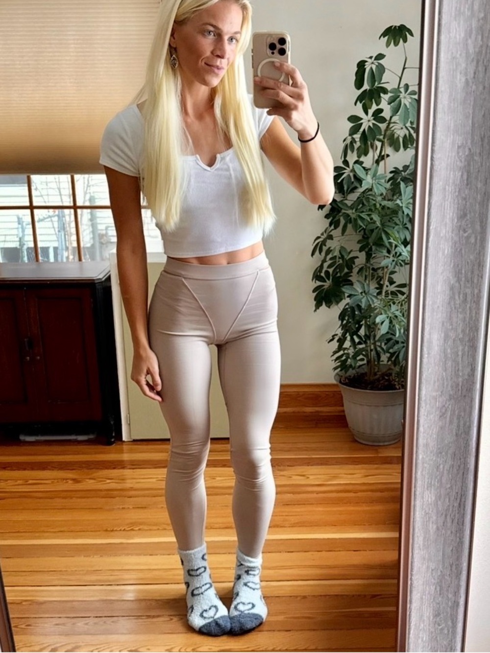 Fabletics tan leggings
